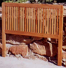 Japanese Designed Headboard From Sugar Pine