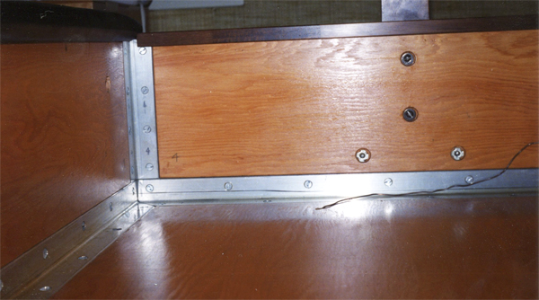 Waterbed frame detail